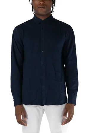 Armani Exchange Heren, Overhemden, Blauw, Maat: S Jersey