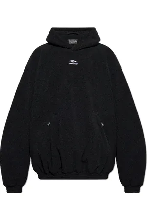 Balenciaga Heren, Sweatshirts & Hoodies, Zwart, Maat: M Fleece