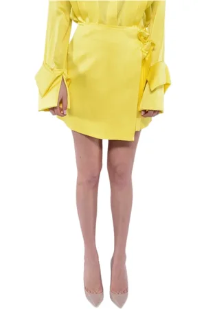 MVP Wardrobe Dames, Rokken, Geel, Maat: S Acryl