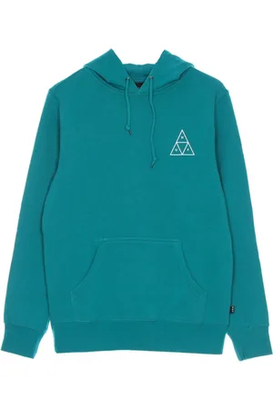 Huf Heren, Sweatshirts & Hoodies, Blauw, Maat: S Katoen