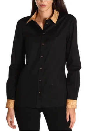 ALVIERO MARTINI 1A CLASSE Dames, Blouses & Shirts, Zwart, Maat: S Katoen