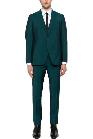 CARUSO Heren, Pakken, Groen, Maat: L
