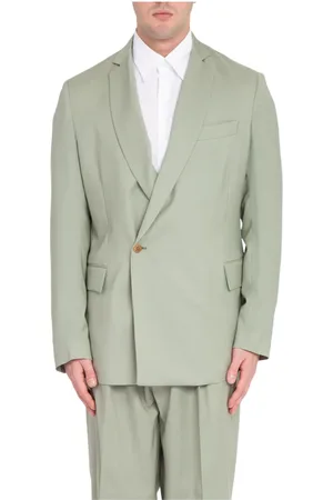 COSTUMEIN Heren, Jassen, Groen, Maat: M Wol