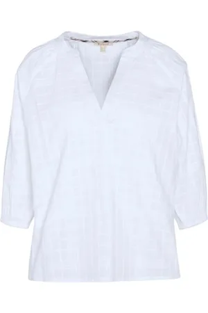 Barbour Dames, Blouses & Shirts, Wit, Maat: M Katoen