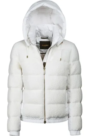 MOORER Dames, Jassen, Wit, Maat: XS Wol