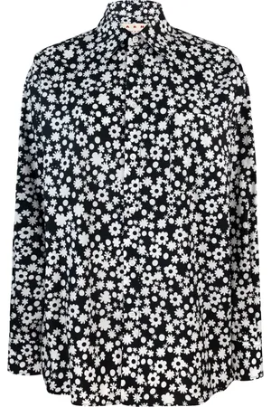 Marni Dames, Blouses & Shirts, Zwart, Maat: XS Katoen