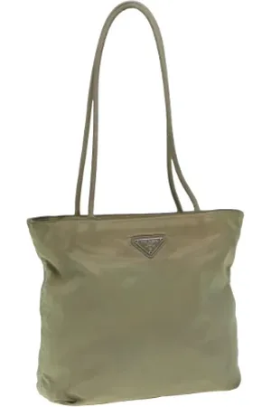 Prada Dames, Pre-owned, Groen, Maat: ONE Size Synthetisch