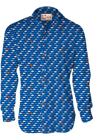 MC2 SAINT BARTH Heren, Overhemden, Blauw, Maat: L