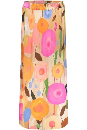 Geisha Dames, Rokken, Roze, Maat: 3XL Viscose