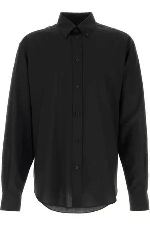 Fendi Heren, Overhemden, Zwart, Maat: XL Wol