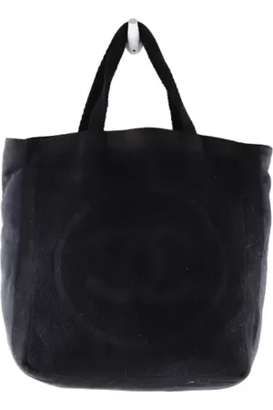 CHANEL Dames, Pre-owned, Zwart, Maat: ONE Size Katoen