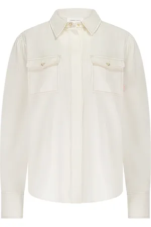 Fabienne Chapot Dames, Blouses & Shirts, Wit, Maat: L Denim