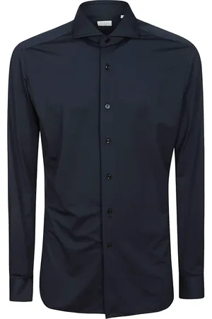 Xacus Heren, Overhemden, Blauw, Maat: L Jersey