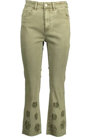 Desigual Dames, Jeans, Groen, Maat: M Katoen
