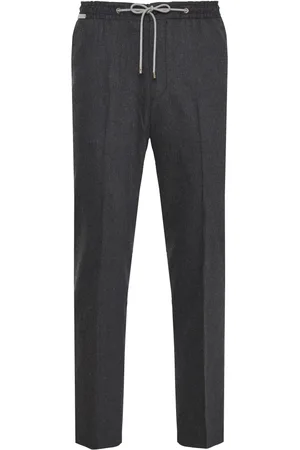 corneliani Heren, Broeken, Grijs, Maat: 2XL Flanel