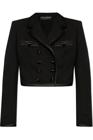 Dolce & Gabbana Dames, Jassen, Zwart, Maat: 2XS Wol