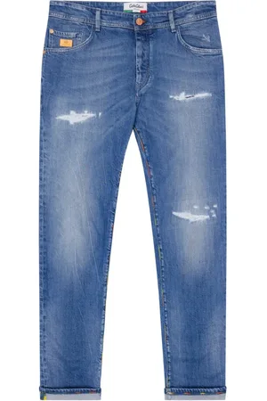 Carlo Colucci Heren, Jeans, Blauw, Maat: W31 L34 Denim