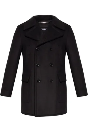 Dolce & Gabbana Heren, Mantels, Zwart, Maat: XL Wol