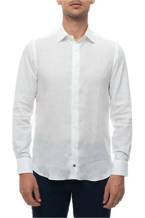 Carrel Heren, Overhemden, Wit, Maat: 5XL Linnen