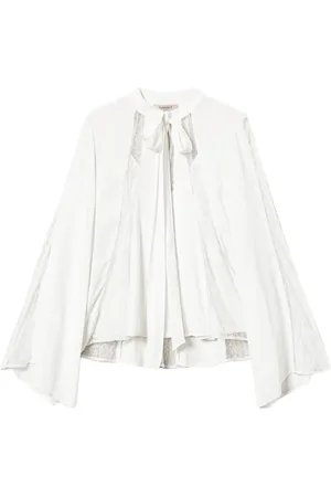 Twin-Set Dames, Blouses & Shirts, Wit, Maat: M Viscose