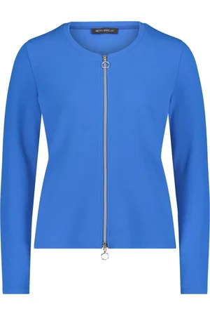 Betty Barclay Dames, Sweatshirts & Hoodies, Blauw, Maat: 4XL Leer