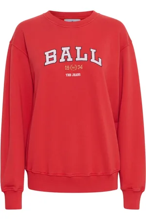 Ball Dames, Sweatshirts & Hoodies, Rood, Maat: 2XL Katoen