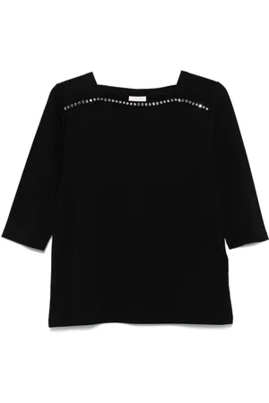 Liu Jo Dames, Blouses & Shirts, Zwart, Maat: L