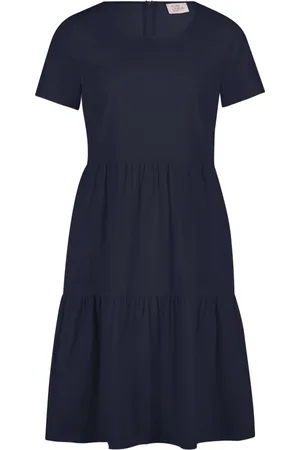Vera Mont Dames, Jurken, Blauw, Maat: XL Leer