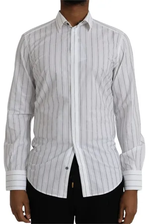 Dolce & Gabbana Heren, Overhemden, Wit, Maat: M Katoen