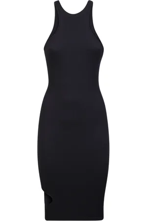ANDREA ADAMO Dames, Jurken, Zwart, Maat: XS Polyamide