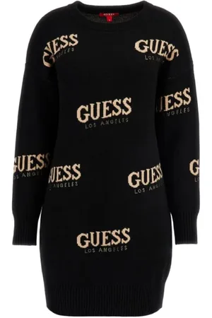 Guess Dames, Jurken, Zwart, Maat: XS Viscose