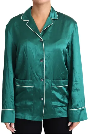 Dolce & Gabbana Dames, Nachtkleding & Lounge, Groen, Maat: 3XS Zijde