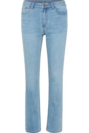 Kaffe Dames, Jeans, Blauw, Maat: L Katoen