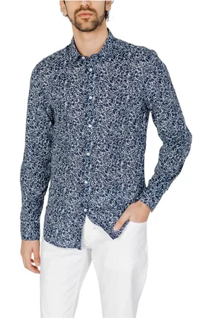 Antony Morato Heren, Overhemden, Blauw, Maat: S Katoen