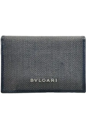 Bvlgari Heren, Pre-owned, Grijs, Maat: ONE Size Leer