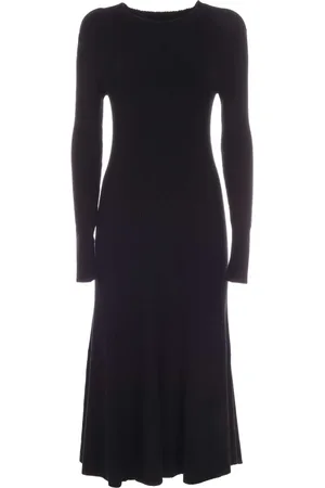 DKNY Dames, Jurken, Zwart, Maat: S Wol