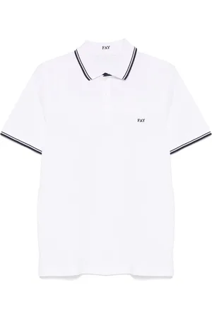 FAY Heren, Tops, Wit, Maat: XL Katoen