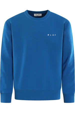 OLAF HUSSEIN Heren, Sweatshirts & Hoodies, Blauw, Maat: M