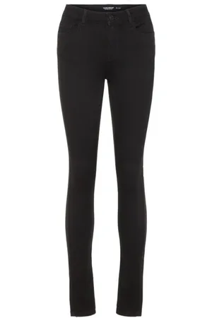 VERO MODA Dames, Jeans, Zwart, Maat: L L30 Denim
