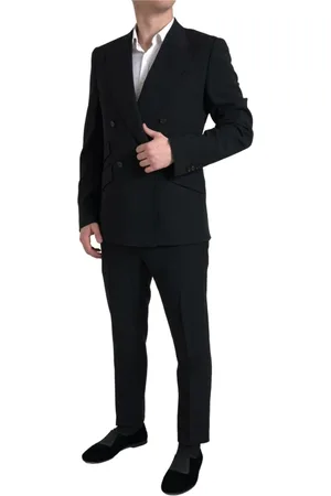 Dolce & Gabbana Heren, Pakken, Zwart, Maat: XL Zijde