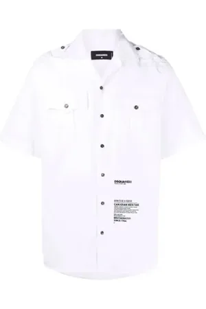Dsquared2 Heren, Overhemden, Wit, Maat: 2XL Katoen