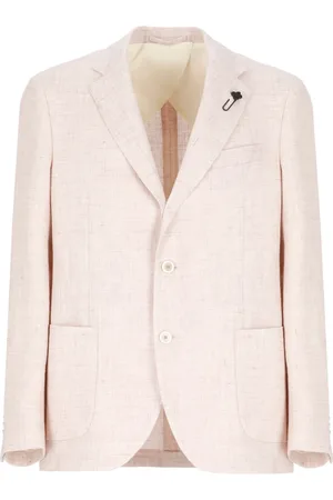 LARDINI Heren, Jassen, Roze, Maat: 2XL Linnen
