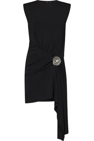 AMEN Dames, Jurken, Zwart, Maat: M Jersey