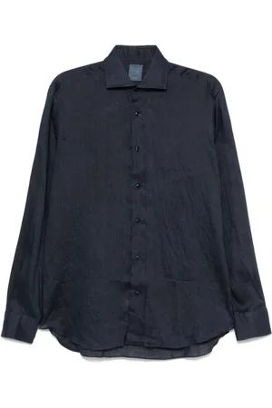 BARBA Heren, Overhemden, Blauw, Maat: XL