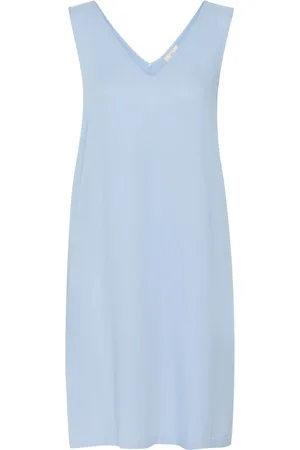 Kaffe Dames, Jurken, Blauw, Maat: XS Linnen