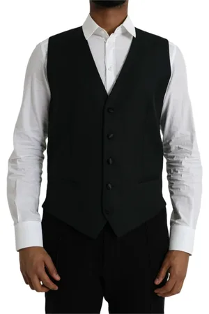 Dolce & Gabbana Heren, Pakken, Zwart, Maat: 2XL Wol