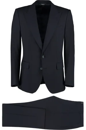 Dolce & Gabbana Heren, Pakken, Blauw, Maat: XL Wol