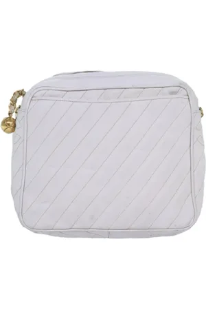 CHANEL Dames, Pre-owned, Wit, Maat: ONE Size Leer
