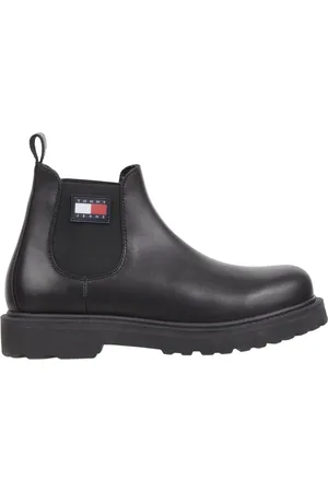 Tommy Hilfiger Heren, Schoenen, Zwart, Maat: 45 EU Leer