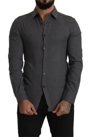 Costume National Heren, Overhemden, Grijs, Maat: XS Katoen